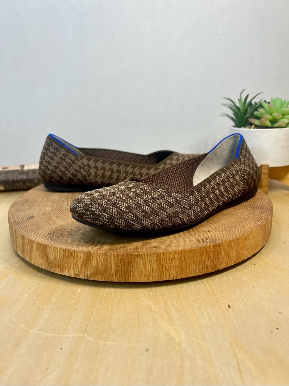Rothy’s Brown Houndstooth The Flat Size 6.5